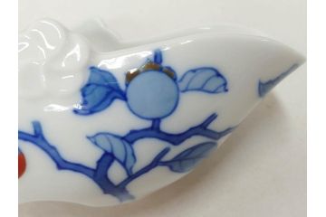 人間国宝　十二代　酒井田柿右衛門　染錦柿画　上質な和の空間を演出する茶器セット(急須、湯冷まし、湯呑み6客、湯のみ、茶道具、和食器、共箱付き)(R-073366)