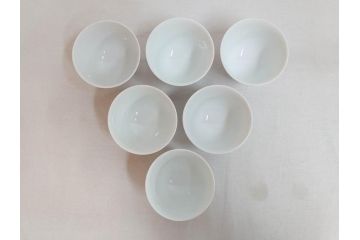 人間国宝　十二代　酒井田柿右衛門　染錦柿画　上質な和の空間を演出する茶器セット(急須、湯冷まし、湯呑み6客、湯のみ、茶道具、和食器、共箱付き)(R-073366)