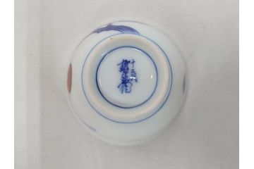 人間国宝　十二代　酒井田柿右衛門　染錦柿画　上質な和の空間を演出する茶器セット(急須、湯冷まし、湯呑み6客、湯のみ、茶道具、和食器、共箱付き)(R-073366)