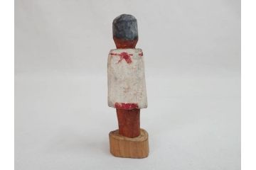 台湾?　霧社　蕃童作品　木彫り人形など12体セット(アイヌ、木製、人物、動物、船、舟、置物)(R-073370)