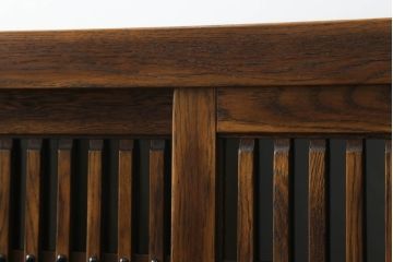 中古　美品　高級品!!　ナラ材　上質な和の空間を演出するアンティーク調水屋箪笥サイドボード(食器棚、収納棚、戸棚、茶箪笥、サイドキャビネット)(R-073377)