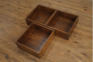 中古　美品　高級品!!　ナラ材　上質な和の空間を演出するアンティーク調水屋箪笥サイドボード(食器棚、収納棚、戸棚、茶箪笥、サイドキャビネット)(R-073378)