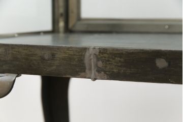 ヨーロッパアンティーク　凛とした雰囲気漂う猫脚のメディカルキャビネット(ガラスケース、ショーケース、飾り棚、店舗什器、デンタルキャビネット)(R-073406)