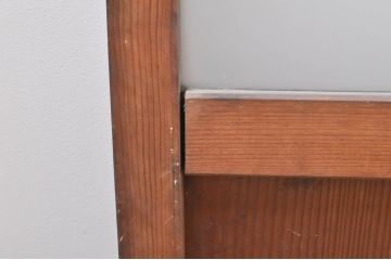 アンティーク建具　古い木味が懐かしさを感じるガラス窓4枚セット(引き戸、ガラス戸)(R-073442)