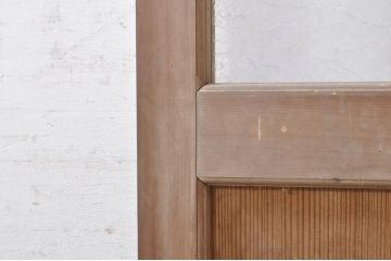 アンティーク建具　大正ロマン　素朴な木味が魅力の上質なドア1枚(木製扉)(R-073448)