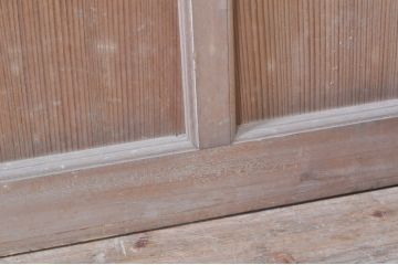 アンティーク建具　大正ロマン　素朴な木味が魅力の上質なドア1枚(木製扉)(R-073448)