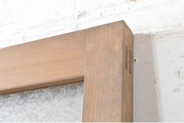 アンティーク建具　大正ロマン　素朴な木味が魅力の上質なドア1枚(木製扉)(R-073448)