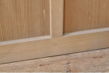 アンティーク建具　大正ロマン　素朴な木味が魅力の上質なドア1枚(木製扉)(R-073448)