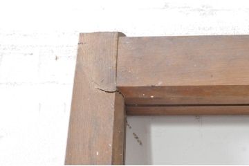 アンティーク建具　大正ロマン　レトロな空間づくりにオススメのドア1枚(ガラス戸、木製扉)(R-073449)