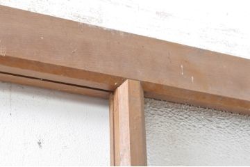 アンティーク建具　大正ロマン　レトロな空間づくりにオススメのドア1枚(ガラス戸、木製扉)(R-073449)