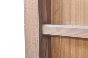 アンティーク建具　杉(スギ)材　美しい柾目が目を惹く横桟引き戸2枚セット(板戸、帯戸、舞良戸)(R-073451)
