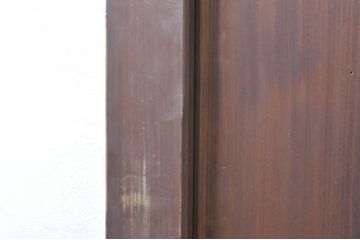 アンティーク建具　和モダンな空間作りにおすすめな帯戸2枚セット(引き戸、板戸)(R-073452)