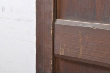 アンティーク建具　和モダンな空間作りにおすすめな帯戸2枚セット(引き戸、板戸)(R-073452)
