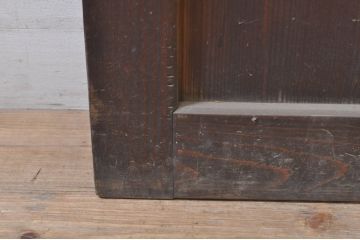 アンティーク建具　和モダンな空間作りにおすすめな帯戸2枚セット(引き戸、板戸)(R-073452)