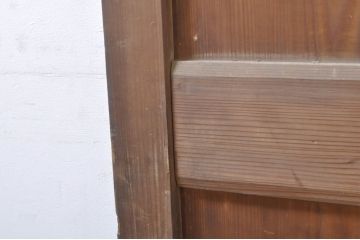 アンティーク建具　和モダンな空間作りにおすすめな帯戸2枚セット(引き戸、板戸)(R-073452)
