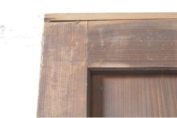 アンティーク建具　和モダンな空間作りにおすすめな帯戸2枚セット(引き戸、板戸)(R-073453)
