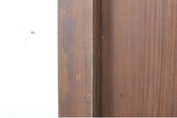 アンティーク建具　和モダンな空間作りにおすすめな帯戸2枚セット(引き戸、板戸)(R-073453)