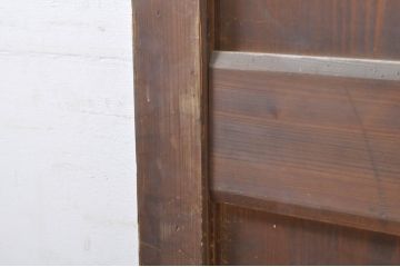 アンティーク建具　和モダンな空間作りにおすすめな帯戸2枚セット(引き戸、板戸)(R-073453)
