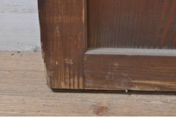 アンティーク建具　和モダンな空間作りにおすすめな帯戸2枚セット(引き戸、板戸)(R-073453)
