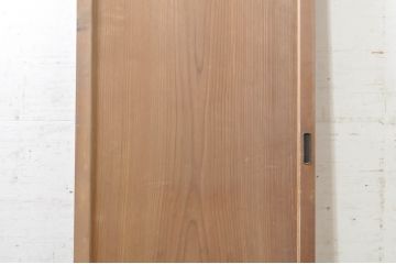 アンティーク建具　美しい杉材一枚板が和の空間づくりにおすすめ!! 横桟入りの幅狭板戸1枚(舞良戸、引き戸)(R-073454)