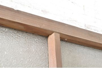アンティーク建具　ペイント仕上げ限定　昭和レトロな雰囲気漂うガラス戸1枚(引き戸)(R-073455)