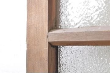 アンティーク建具　ペイント仕上げ限定　昭和レトロな雰囲気漂うガラス戸1枚(引き戸)(R-073455)