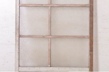 アンティーク建具　ペイント仕上げ限定　昭和レトロな雰囲気漂うガラス戸1枚(引き戸)(R-073455)