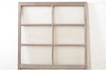 アンティーク建具　レトロな空間づくりにオススメのガラス戸1枚(ガラス扉、ドア、木製扉)(R-073456)