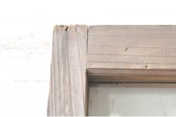 アンティーク建具　レトロな空間づくりにオススメのガラス戸1枚(ガラス扉、ドア、木製扉)(R-073456)