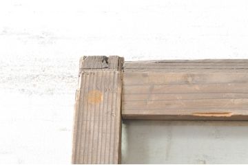 アンティーク建具　レトロな空間づくりにオススメのガラス戸1枚(ガラス扉、ドア、木製扉)(R-073456)