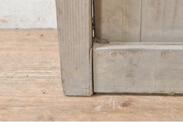 アンティーク建具　レトロな空間づくりにオススメのガラス戸1枚(ガラス扉、ドア、木製扉)(R-073456)