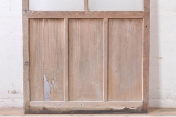 アンティーク建具　レトロな空間づくりにオススメのガラス戸1枚(引き戸)(R-073457)