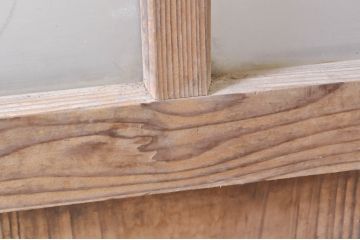 アンティーク建具　レトロな空間づくりにオススメのガラス戸1枚(引き戸)(R-073457)