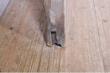 アンティーク建具　レトロな空間づくりにオススメのガラス戸1枚(引き戸)(R-073457)