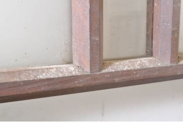 アンティーク建具　大正ロマン　レトロな空間づくりにオススメのガラス戸1枚(引き戸)(R-073459)