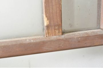 アンティーク建具　大正ロマン　レトロな空間づくりにオススメのガラス戸1枚(引き戸)(R-073459)