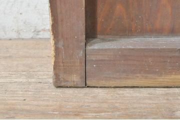 アンティーク建具　大正ロマン　レトロな空間づくりにオススメのガラス戸1枚(引き戸)(R-073459)