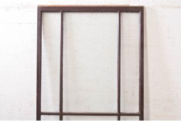 アンティーク建具　ペイント仕上げ限定　昔懐かしい雰囲気漂うガラス戸1枚(引き戸)(R-073460)