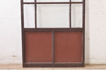 アンティーク建具　ペイント仕上げ限定　昔懐かしい雰囲気漂うガラス戸1枚(引き戸)(R-073460)