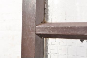 アンティーク建具　ペイント仕上げ限定　昔懐かしい雰囲気漂うガラス戸1枚(引き戸)(R-073460)