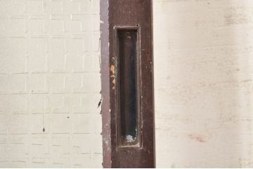 アンティーク建具　ペイント仕上げ限定　昔懐かしい雰囲気漂うガラス戸1枚(引き戸)(R-073460)