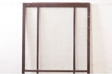 アンティーク建具　ペイント仕上げ限定　昔懐かしい雰囲気漂うガラス戸1枚(引き戸)(R-073460)