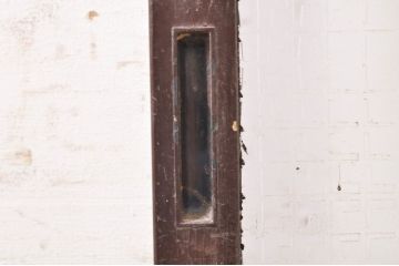 アンティーク建具　ペイント仕上げ限定　昔懐かしい雰囲気漂うガラス戸1枚(引き戸)(R-073460)