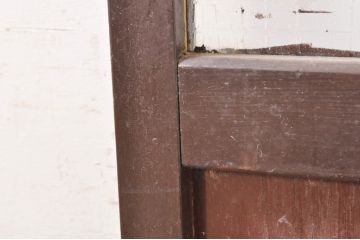アンティーク建具　ペイント仕上げ限定　昔懐かしい雰囲気漂うガラス戸1枚(引き戸)(R-073460)