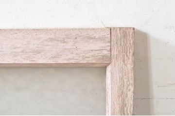アンティーク建具　ペイント仕上げ限定　レトロな空間づくりにおすすめの両開き窓1対2枚セット(ガラス窓、ガラス戸、ガラス扉)(R-073462)