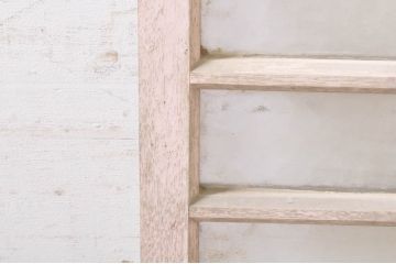 アンティーク建具　ペイント仕上げ限定　レトロな空間づくりにおすすめの両開き窓1対2枚セット(ガラス窓、ガラス戸、ガラス扉)(R-073462)