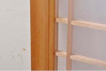 アンティーク建具　和モダンな雰囲気づくりにおすすめのガラス欄間2枚セット(明り取り、明かり取り)(R-073464)