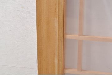 アンティーク建具　和モダンな雰囲気づくりにおすすめのガラス欄間2枚セット(明り取り、明かり取り)(R-073464)