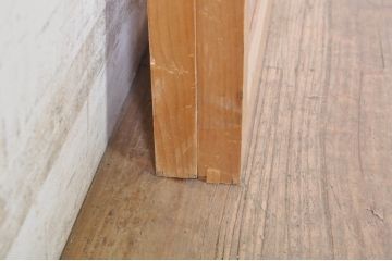 アンティーク建具　和モダンな雰囲気づくりにおすすめのガラス欄間2枚セット(明り取り、明かり取り)(R-073464)