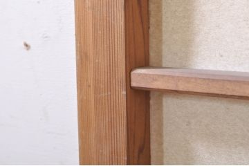 アンティーク建具　障子入り　落ち着いた和モダンな空間づくりにおすすめの格子欄間2枚セット(明かり取り、明り取り)(R-073469)